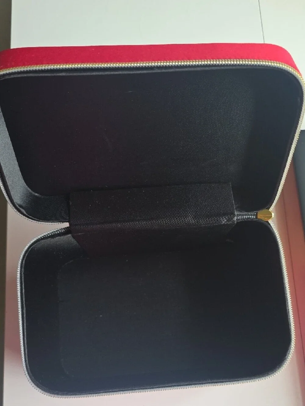 Marc Jacobs Red Cosmetic Case with Black Polka Dots